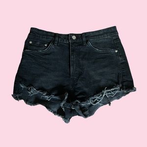 Zara Black High Waisted Shorts